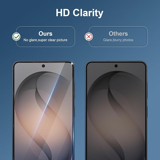 GiiYoon-3 PACK Screen Protector for Samsung Galaxy S26 Tempered Glass [HD Full Coverage] [Easy Installation] [Scratch Resistant] [9H Hardness] Protective Film