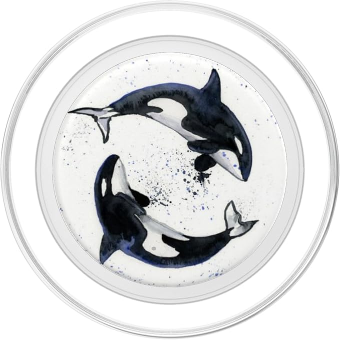 Orcas Rescue I Love Orcas Killer Whale Activist PopSockets Adhesive PopGrip