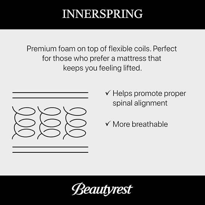 Beautyrest Days End Extra Firm 13.25" Mattress - Twin XL - Cooling Tech, Supportive Durable Pocketed Coils, Pressure Relief, Motion Separation; 100 Night Sleep Trial and 10 Year Warranty