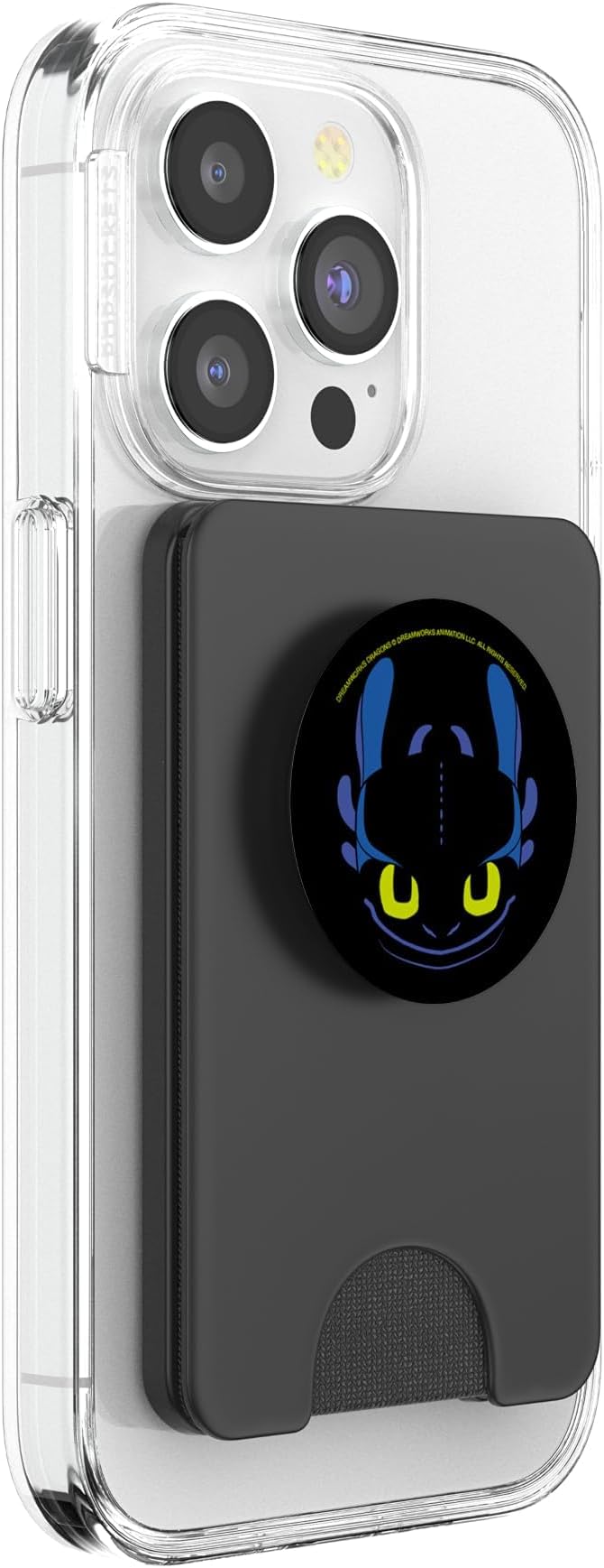 DreamWorks Dragons Toothless Night Fury Big Face Costume PopSockets PopGrip for MagSafe