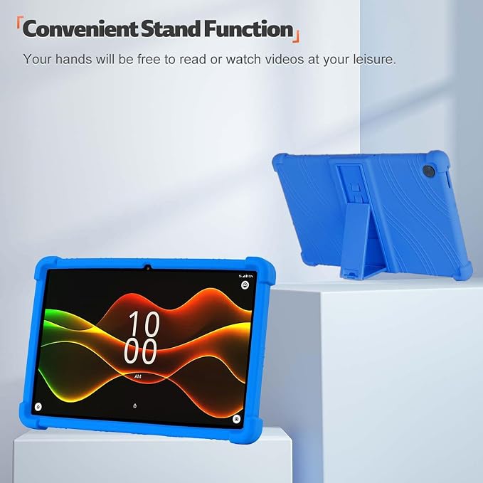 Case for Boost Celero5G TAB 10.9 Inch Tablet 2025 Released - Protective Lightweight Durable Silicone Stand Cover Case (Black)
