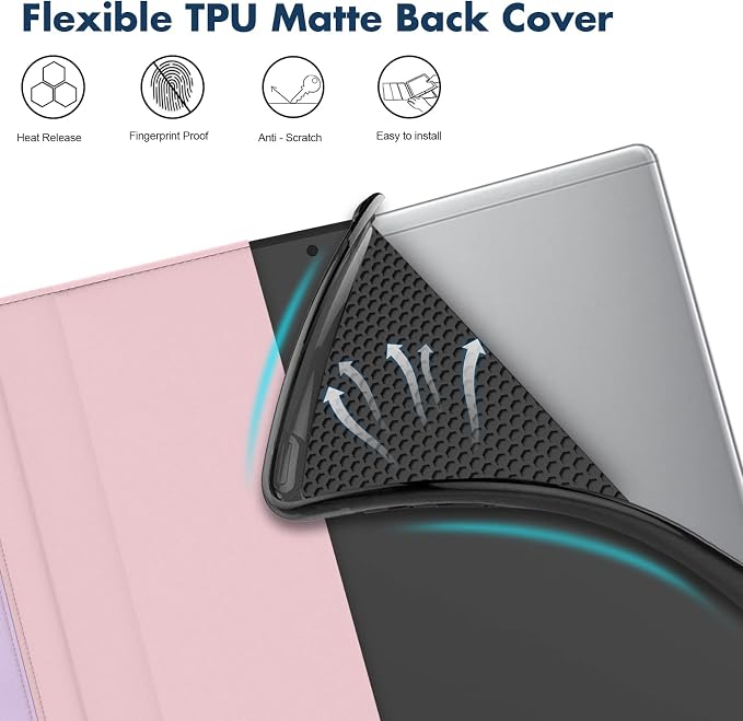 Dteck for iPad A16/10th Generation 10.9 Inch 2022 Case with Pencil HolderPremium PU Leather Folio Multiple Viewing Angles Stand Cover Auto Wake/Sleep Protective Tablet Cases for Women MenBookshelf