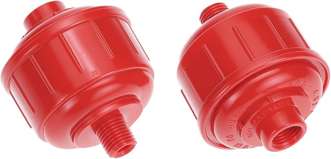 QWORK 10 Pack Disposable Mini Air Water Trap Filters, 1/4" Threads, Spray Gun