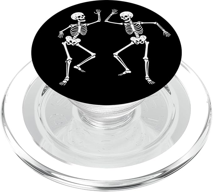 PopSockets Phone Grip – Funny PopSocket - Dancing Skeleton PopSockets PopWallet for MagSafe