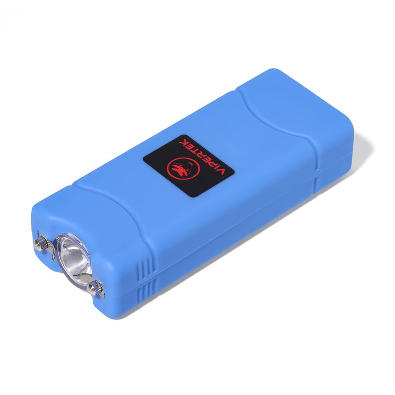 VIPERTEK VTS-881-35 Billion Micro Stun Gun - Rechargeable with LED Flashlight, Blue