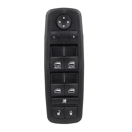 68289802AA Master Power Window Switch Front Left Driver Side Fits for 2016-2023 Dodge Durango 2016-2021 Grand Cherokee Replace 68289802AB, 68319802AA
