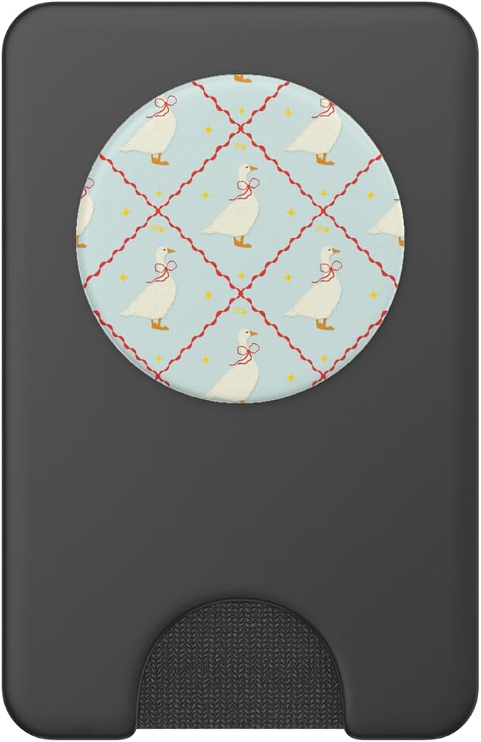 Blue Goose Bow Farm Pattern PopSockets PopGrip for MagSafe