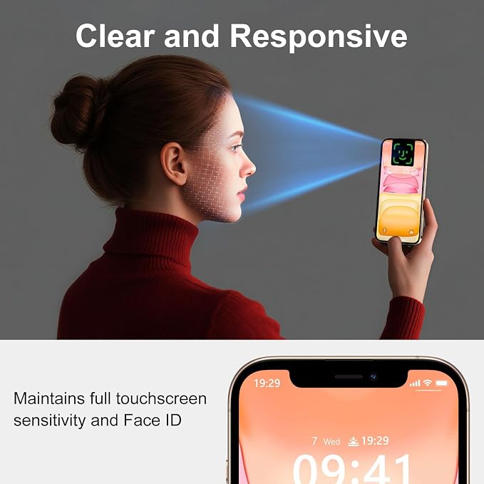 BossKiss for iPhone 11/iPhone XR Screen Protector TOP 9H Hardness Military Grade Shatterproof HD Tempered Glass Full Coverage Anti-Scratch Easy Installation Case Friendly 2 Pack