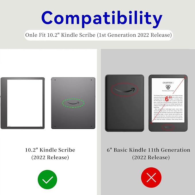Case for Kindle Scribe 10.2 Inch (2022 Released) PU Leather Cover with Auto Sleep Wake for 10.2 Kindle Scribe Alpaca with Glasses