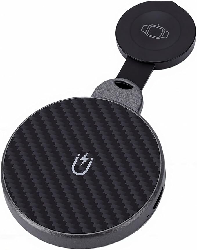 3 in 1 Wireless Magnetic Charging Pad 15W Foldable Fast Charger Stand for Phone Watch Earphone Portable Dock with Overcurrent Protection