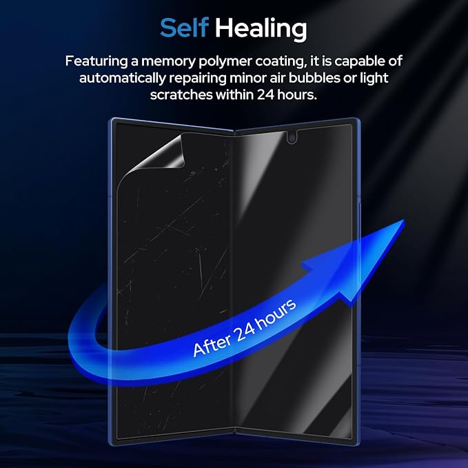 MOBDIK Screen Protector for Galaxy Z Fold 7 Front &amp Inner Flexible Film | 2 Pack TPU Film AlignGuard Pro Easy Alignment Auto-Repair Bubble Free Ultra HD High Sensitivity