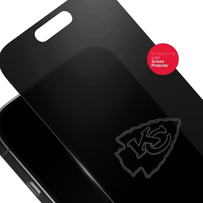 NFL Arizona Cardinals Privacy Screen Protector As Seen on Shark Tank Tank for iPhone 17 w/ Disappearing Design - Scratch-Resistant Glass Protector - Easy-Install Screen Guard w/ Disappearing Design (I