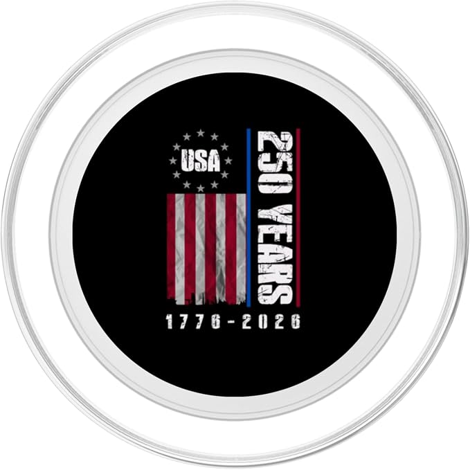 250 Years America Anniversary 250th Independence Day Freedom PopSockets PopWallet for MagSafe