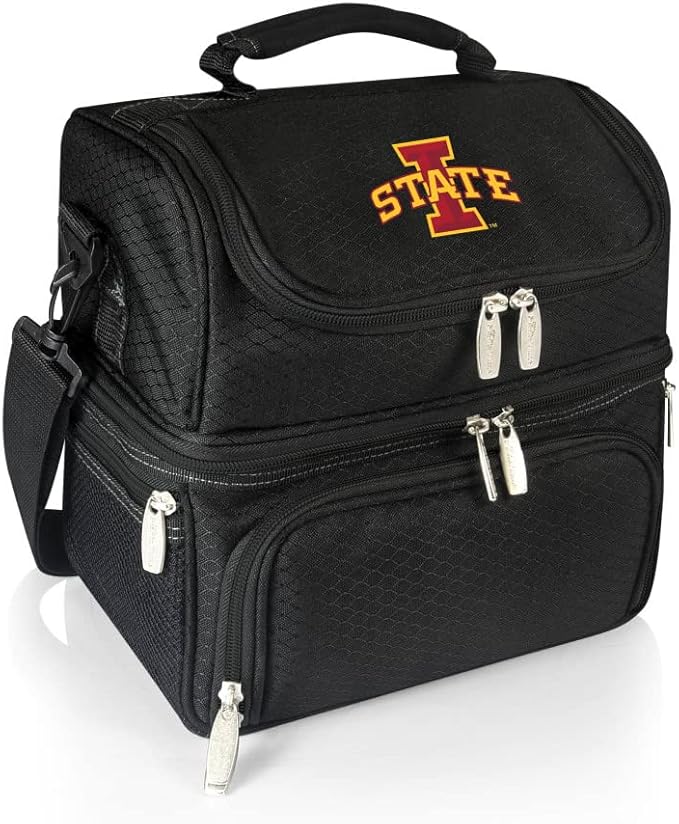 PICNIC TIME NCAA Nebraska Cornhuskers Pranzo Lunch Bag - Insulated Lunch Box with Picnic Set - Lunch Cooler Bag