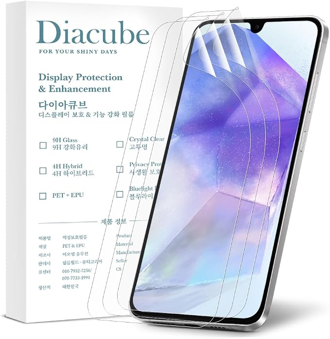 3-Pack for Samsung Galaxy A10E Flexible TPU-EPU Screen Protector [0.1S Fingerprint Unlock] [Real-Time Self-Healing] HD Clear Bubble Free Easy Installation with Alignment Jig