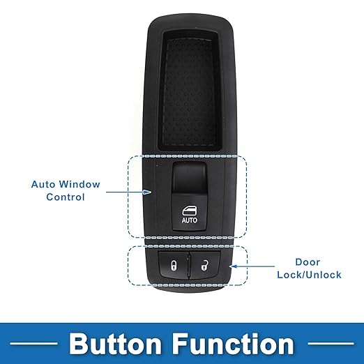 A ABSOPRO Power Window Switch No.68110865AA Window Control Switch for Ram 1500 2500 3500 4500 Black