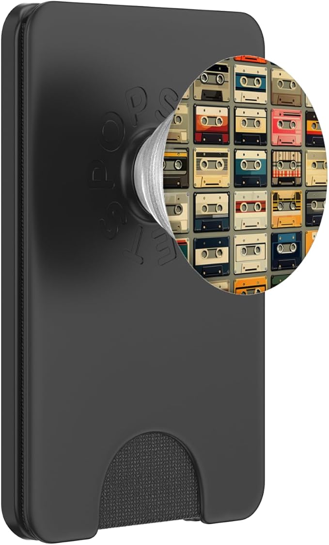 Retro Life Music Lover Cassette National Retro Day PopSockets Adhesive PopGrip
