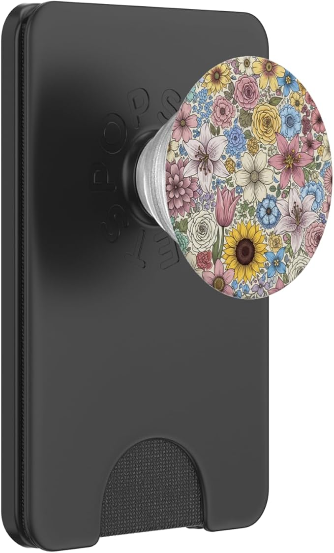 PopSockets Floral Phone Grip &amp Stand – Floral Field PopSockets PopWallet for MagSafe