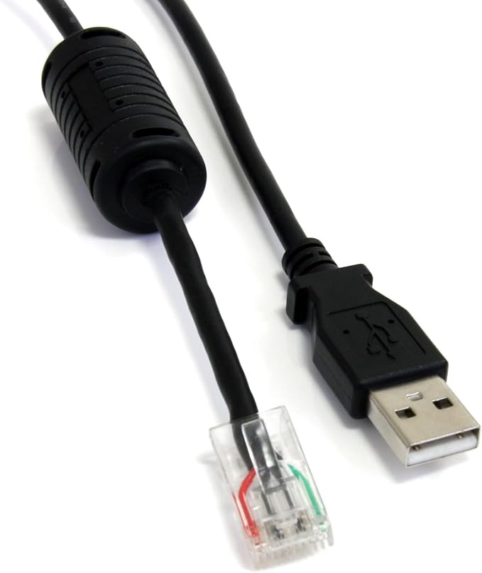 StarTech 6ft Smart UPS USB Cable AP9827 Male to Male Black (USBUPS06) | USB (M) to RJ-45 (10 pin) (M) APC Smart UPS Replacement Cable