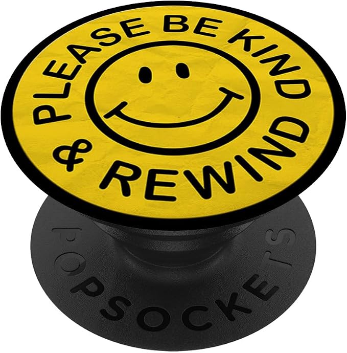 Be Kind Rewind Apparel Retro Nostalgia Sticker 80s 90s PopSockets Adhesive PopGrip