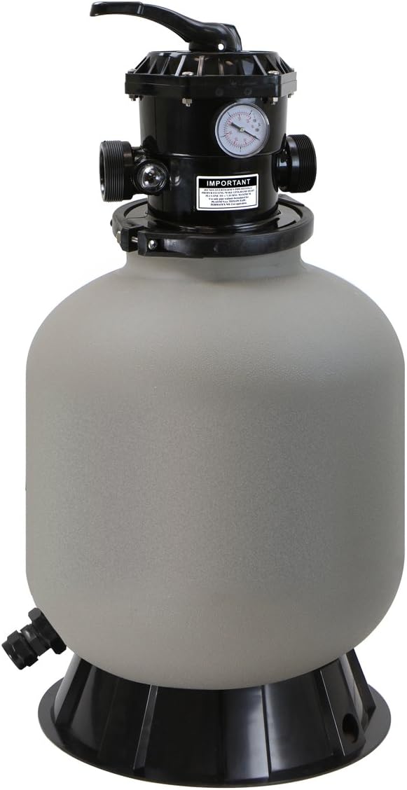 XtremepowerUS 16" Above Inground Swimming Pool Sand Filter System 7-Way