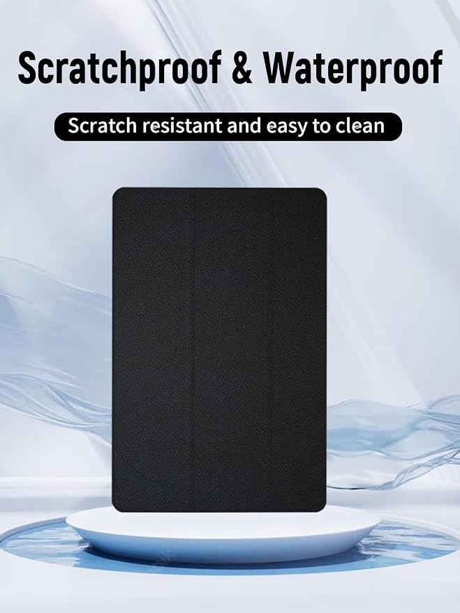 Stand Case for TECLAST Artpad Pro Tablet 12.7 Inch (Black) | Scratch-Resistant PU Front Cover and Shock-Proof TPU Back Shell Auto Sleep/Wake