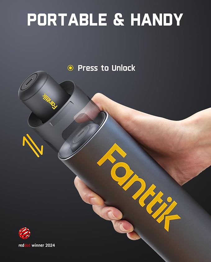 Fanttik S1 Pro Electric Screwdriver, Power Screwdriver with16 S2 Steel Bits, 3 Torque Settings, Max 6 N.m, 2000mAh Battery, LED Light & 1/4''Hex, Ideal Tool for Furniture & Gaming PC