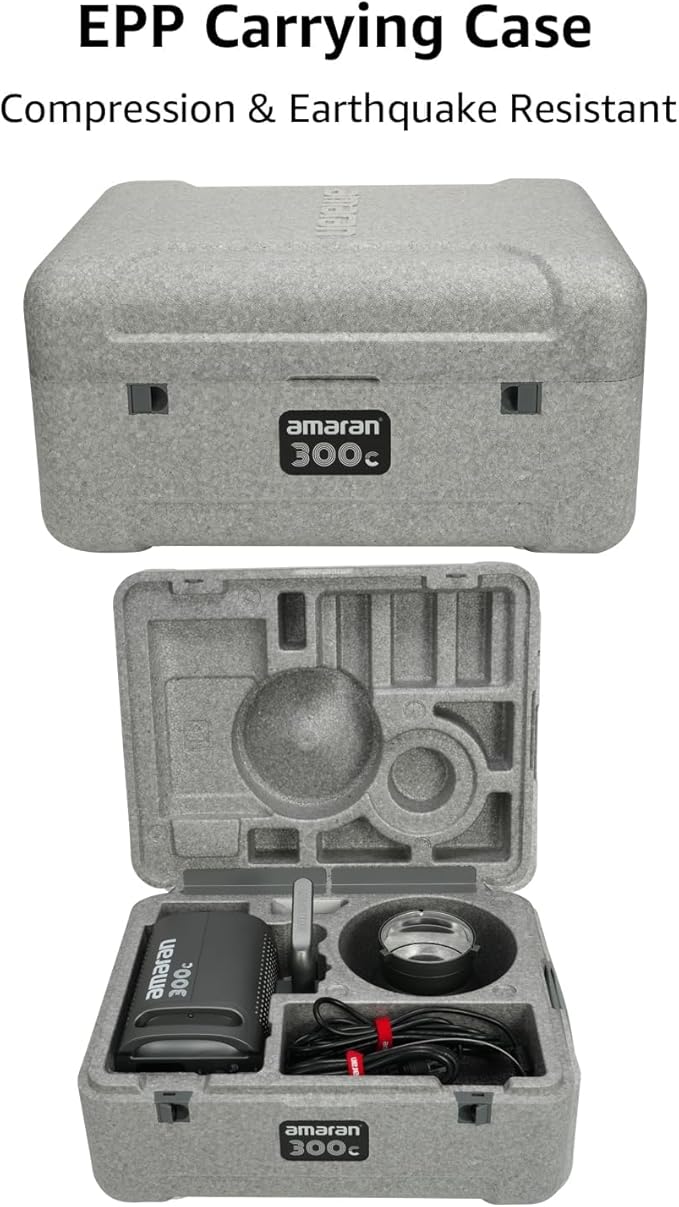 Amaran 300c RGB LED Video Light,Bowen Mount, 2,500K-7,500K CCT with G/M Adjustment, APP Control,Key Light,Studio Light,Photography Lighting (amaran 300c Grey)