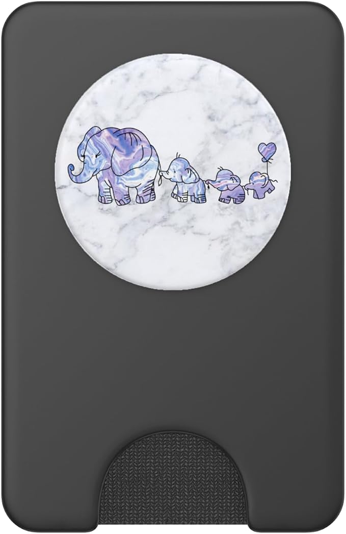 3 Kiddos Mama Elephant - 3 kids - Elephant Mom Phone Grip - PopSockets Adhesive PopGrip