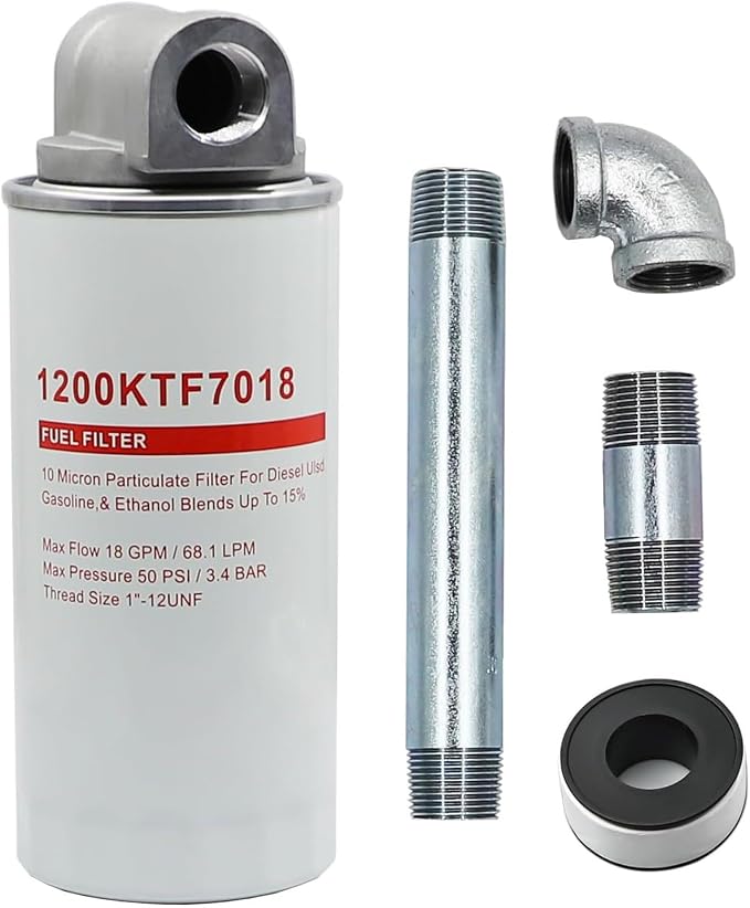 1200KTF7018 Fuel Filter 10 Micron 3/4" 18GPM 50PSI 10Micron Fuel Filtration