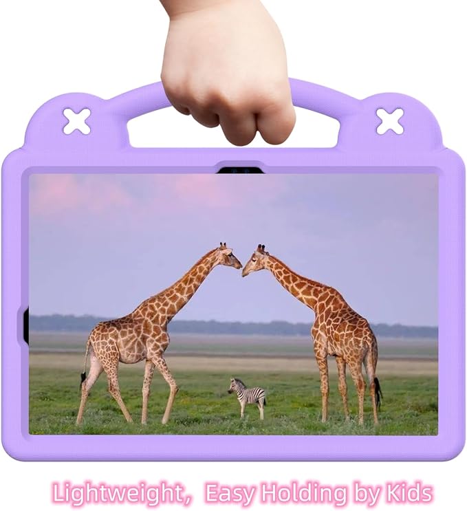 Kids Tablet Case with Built-in Kickstand and Handle Shockproof Cute Cover Lightweight Compatible with Samsung Galaxy Tab A7/S6 Lite 10.4” Pink
