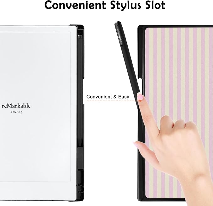 Case for Remarkable 2 Paper Tablet 10.3 2020 ReleasedLightweight and Hard Back Shell Protective Book Folio Cover with Built-in Pen HolderComes with Remarkable 2 Pen Tips.