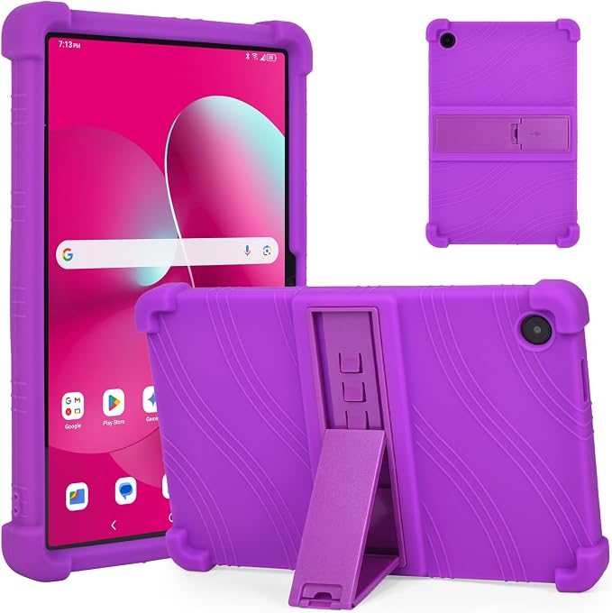 RSAquar Silicone Case for T-Mobile REVVL Tab 2 10.1 (2025) – Soft Shockproof Protective Cover Lightweight Portable Design – Black