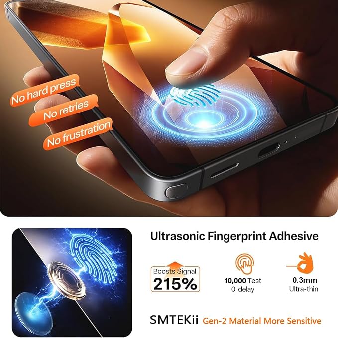 Tempered Glass Screen Protector for Samsung Galaxy S26 Plus 6.7'' | Easy Install Frame Auto-alignment 9H Hardness HD Clear Anti-Scratch Anti-fingerprint Bubble-free Case friendly 2 Pack