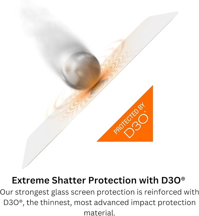 ZAGG InvisibleShield Glass XTR2 Screen Protector for iPhone 13 pro max and 14 Plus - Maximum Impact Protection Anti-Reflective Anti-Dust Edge-to-Edge Blue Light Filter Easy Install