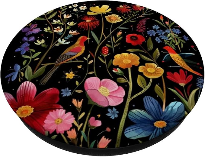 Floral Pattern Flower Lover Bloom Colorful PopSockets PopGrip for MagSafe