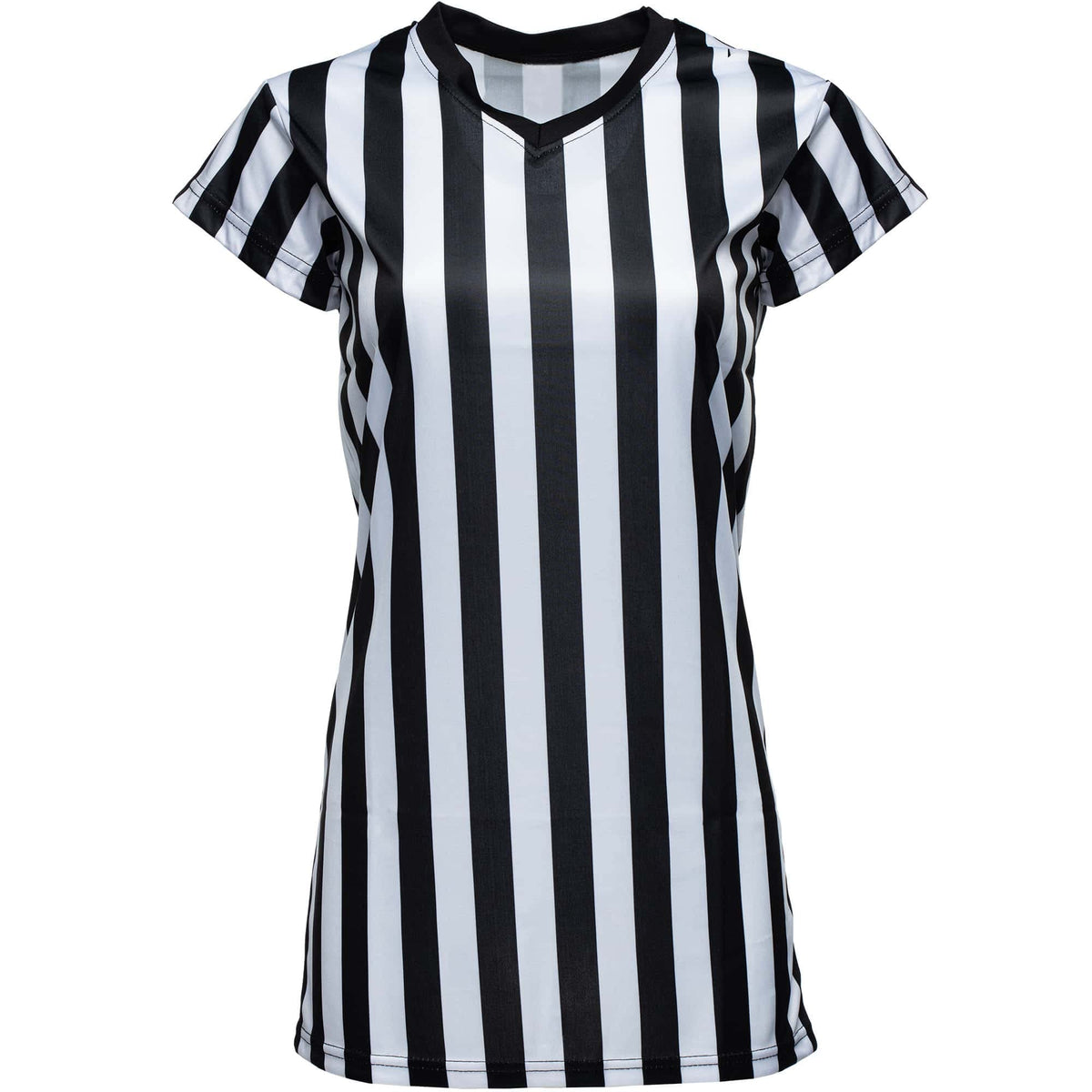 Murray Sporting Goods Women's Referee Shirt | Women's V-Neck Officials Jersey, Halloween Costume, or Waitress Uniform