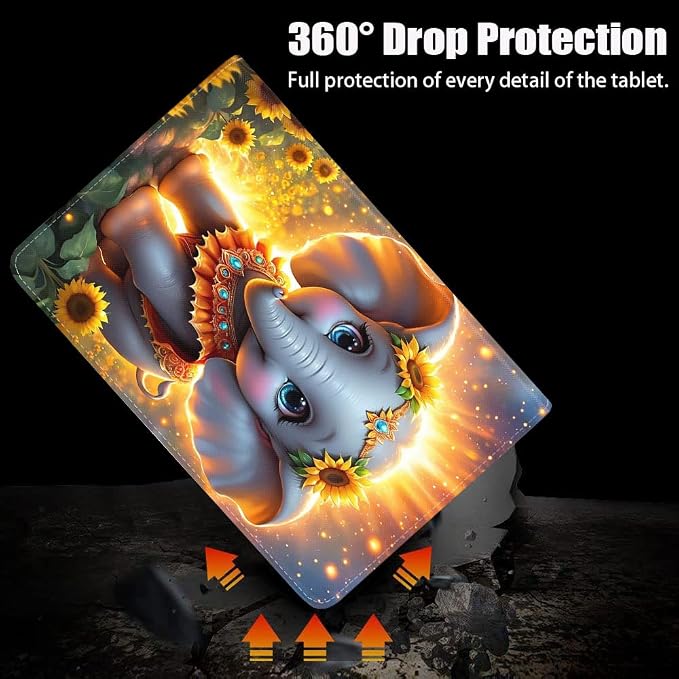 Case for iPad (A16) 11th Generation 11 Inch 2025/ iPad 10th Generation 10.9 Inch 2022 Slim PU Leather Cover Adjustable Stand with Auto Wake/Sleep Case African Women