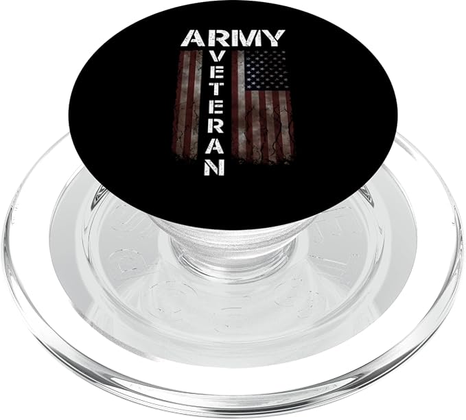 Cool American (USA) Flag - Proud Us Army Veteran Gift Idea PopSockets Adhesive PopGrip