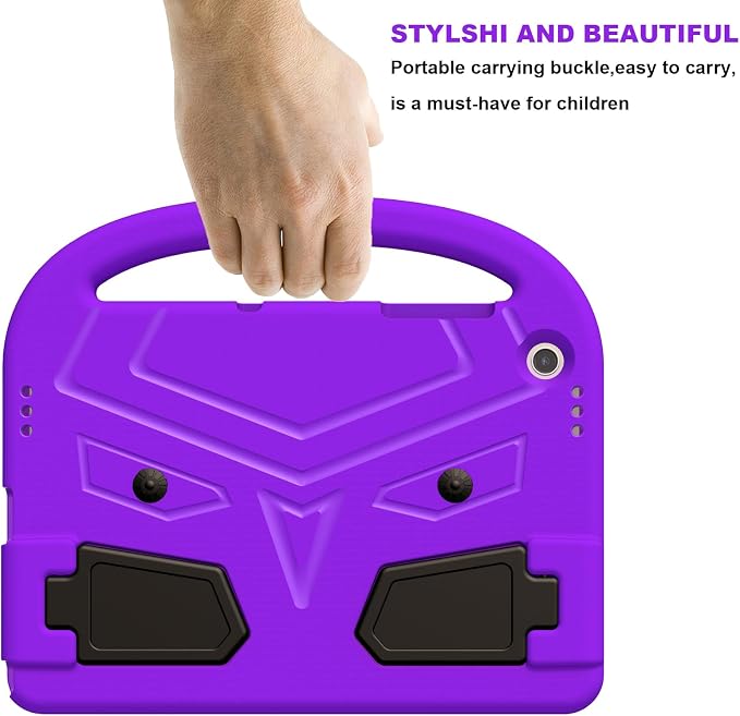 Galaxy Tab A9+ Case Kids Friendly EVA Rubber Stand Handle Grip Shockproof Protective Lightweight Cute Case Cover for Galaxy Tab A9 Plus 11 SM-X210 X215 X217 - Black