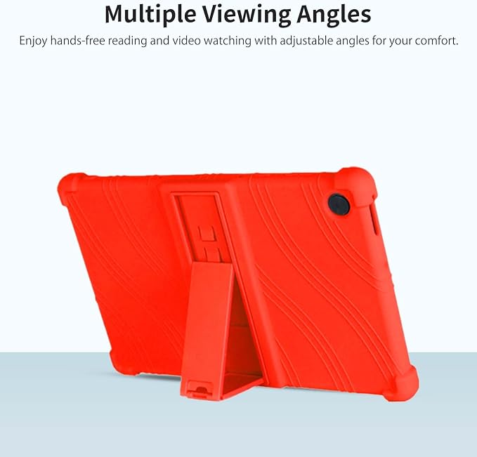 Case for T-Mobile Revvl Tab 2 10.1-InchCompatible with T-Mobile Revvl Tab 2 Android Tablet–Soft Silicone Protective Cover with Kickstand Shockproof Drop-Resistant Business-Style Stand(Black)