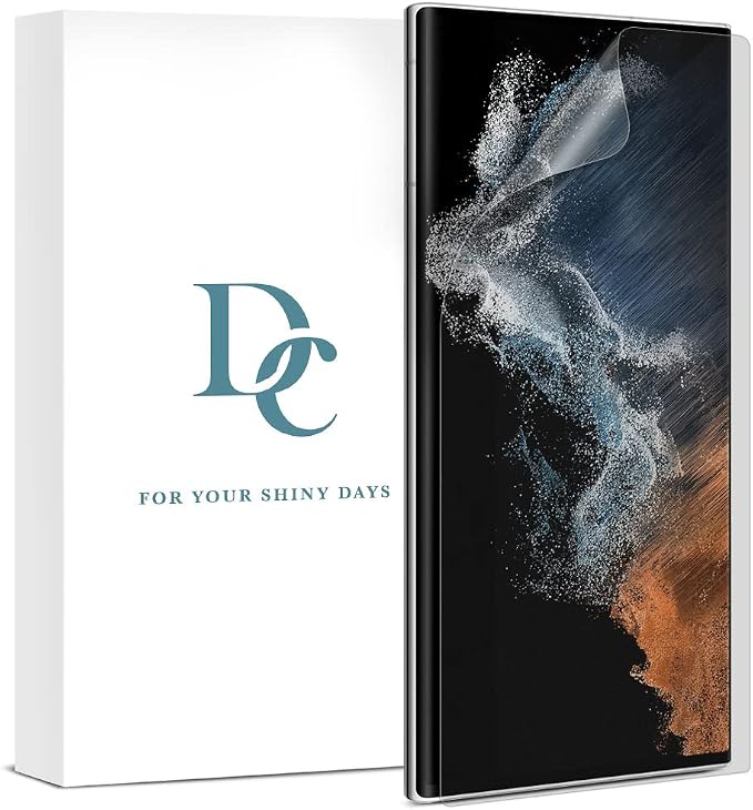[3Pack] DIACUBE Anti-Glare Anti-Fingerprint Paper like Matte Screen Protector For Samsung Galaxy S22 Ultra(6.8inch) Full Glue Edge to Edge Full Coverage Flexible Soft Film Ultrasonic Fingerprint Sup