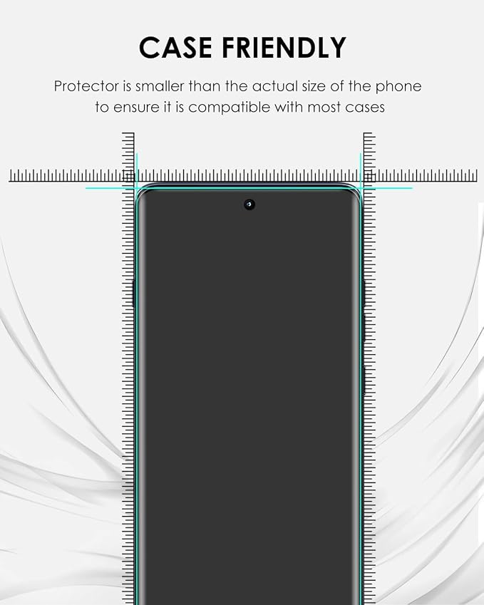 Matte Screen Protector for Motorola Edge 2025 3 Pack Tempered Glass LOCA UV Set Anti Glare Sensitive and Soft Touch 9H Scratch Resistant Edge to Edge Protection