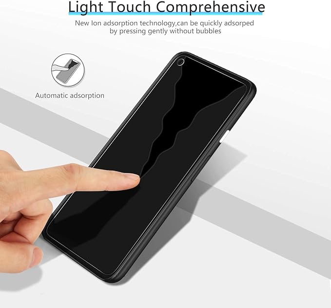 OMOTON [3-Pack] Screen Protector for Google Pixel 4a 5G 6.2 Inch [Not Fit for Pixel 4a 4G] Tempered Glass Screen Protector for Google Pixel 4a 5G 2020 Released Bubble Free/Alignment Frame