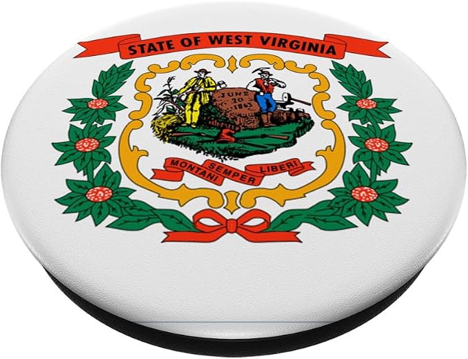 West Virginia Flag PopSockets Adhesive PopGrip
