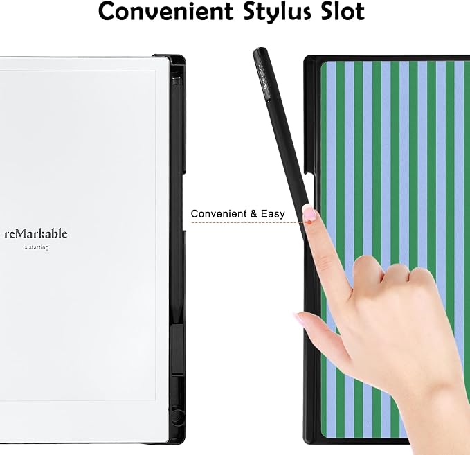 Case for Remarkable 2 Paper Tablet 10.3 2020 ReleasedLightweight and Hard Back Shell Protective Book Folio Cover with Built-in Pen HolderComes with Remarkable 2 Pen Tips.