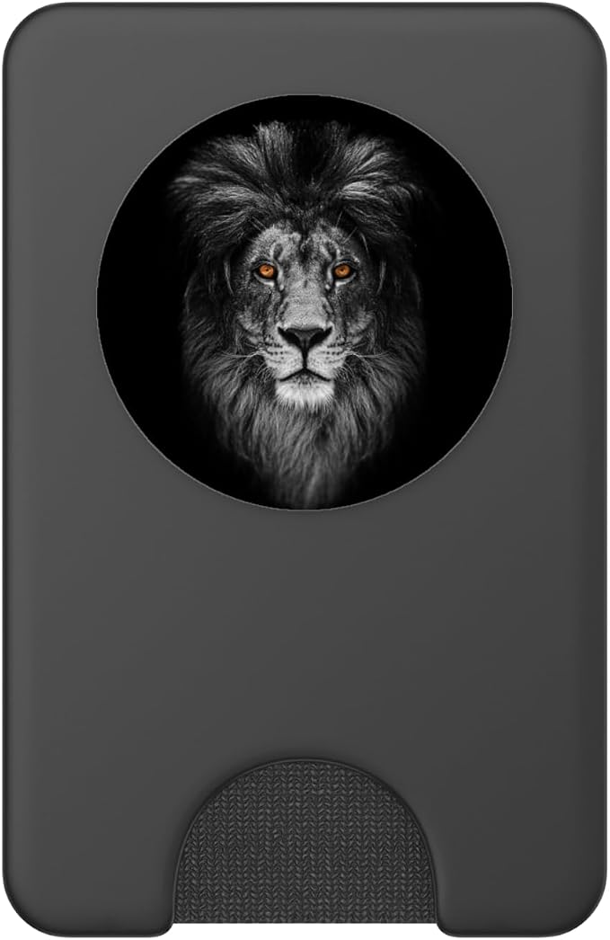 Lion Face in Dark PopSockets Adhesive PopGrip
