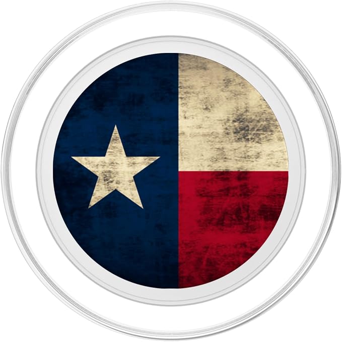 Texas Flag Vintage Rustic Distressed PopSockets Adhesive PopGrip