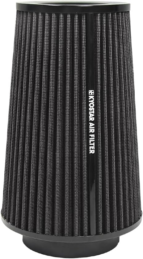 Universal 3/3.5/4" High-Flow Air Filter, Reusable Cone Cold Air Intake
