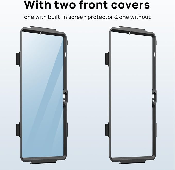 Gerutek Case for Samsung Galaxy Tab S10 FE+/ S10 FE Plus 2025 13.1 Inch Full-Body Drop Protective Case with Screen Protector Pen Holder 360° Rotate Hand Strap &amp StandShoulder Strap Black